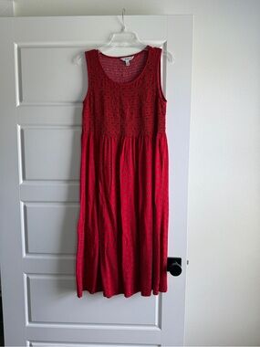 Croft & Barrow Smocked Midi Dress